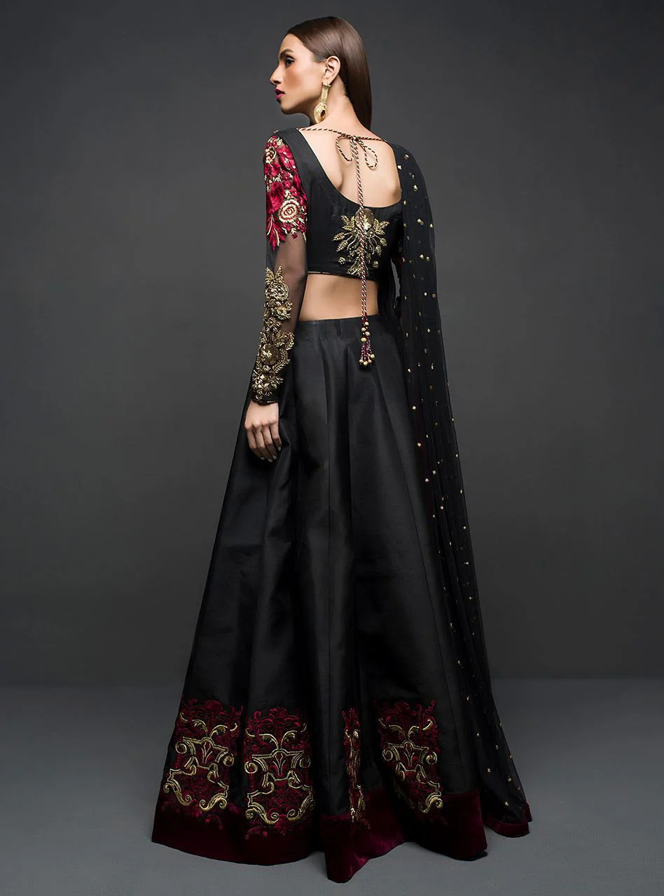 Black Choli Sharara - Image 3