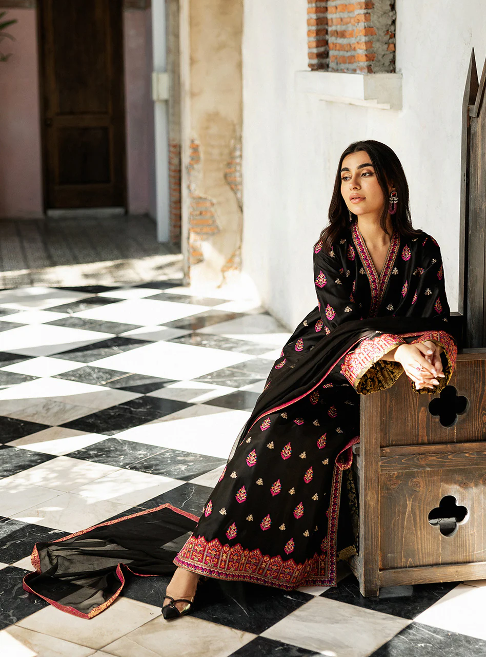 Black Orchid Kashmiri Embroidery - Image 7