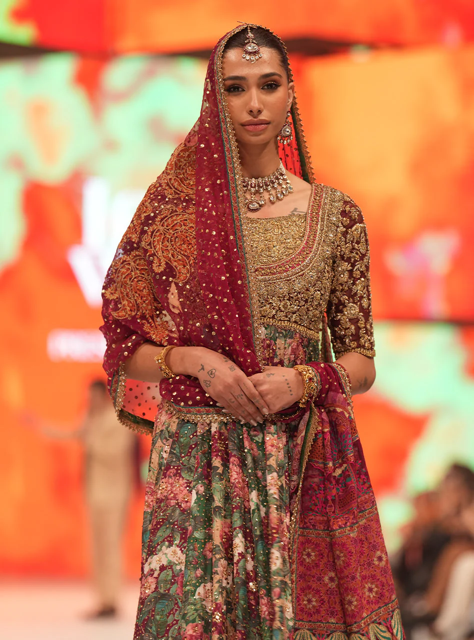 Crimson Scarlet Anarkali - Image 12