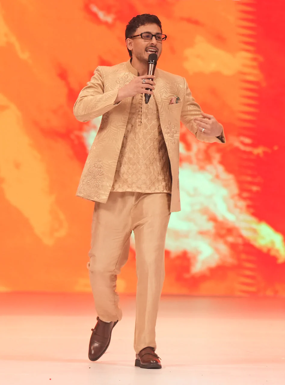 Luminous Gold Prince Suit