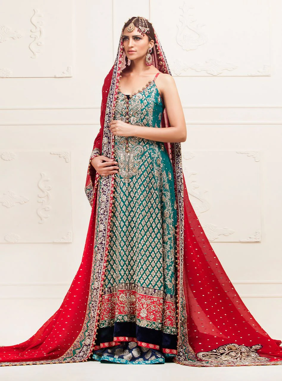Turquoise Spaghetti Strapped Dress - Image 2